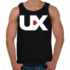 PRINTFASHION ux - Férfi atléta - Fekete