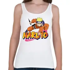 PRINTFASHION Uzumaki Naruto - Női atléta - Fehér női trikó