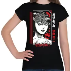 PRINTFASHION Uzumaki - Női póló - Fekete