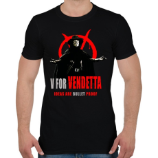 PRINTFASHION V for Vendetta 2 - Férfi póló - Fekete