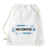 PRINTFASHION Vaccinated - beoltva - covid 19 - Sportzsák, Tornazsák - Fehér