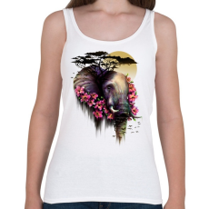 PRINTFASHION Vad virágzás - Női atléta - Fehér