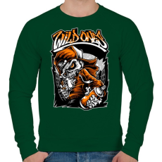 PRINTFASHION Vadak - Férfi pulóver - Sötétzöld