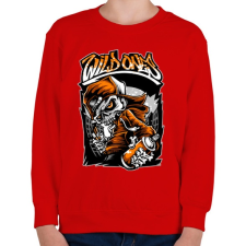 PRINTFASHION Vadak - Gyerek pulóver - Piros gyerek pulóver, kardigán
