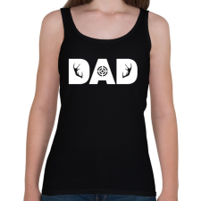 PRINTFASHION Vadasz apa - Női atléta - Fekete női trikó