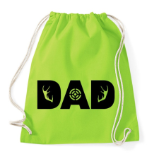 PRINTFASHION Vadász apa - Sportzsák, Tornazsák - Limezöld tornazsák