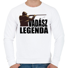 PRINTFASHION Vadász Legenda - Férfi pulóver - Fehér