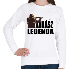 PRINTFASHION Vadász Legenda - Női pulóver - Fehér női pulóver, kardigán