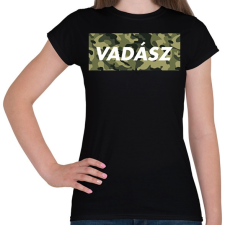PRINTFASHION Vadász logó - Női póló - Fekete női póló