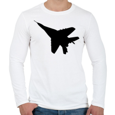 PRINTFASHION Vadász repülő  - Férfi hosszú ujjú póló - Fehér férfi póló