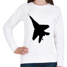 PRINTFASHION Vadász repülő  - Női pulóver - Fehér