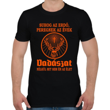 PRINTFASHION Vadászat az életem! - Férfi póló - Fekete férfi póló