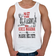 PRINTFASHION Vadászat. - Férfi atléta - Fehér atléta, trikó