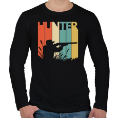 PRINTFASHION Vadászat - Férfi hosszú ujjú póló - Fekete