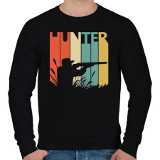 PRINTFASHION Vadászat - Férfi pulóver - Fekete férfi pulóver, kardigán