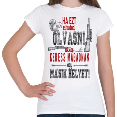 PRINTFASHION Vadászat. - Női póló - Fehér