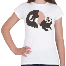 PRINTFASHION vadászgörény - Női póló - Fehér