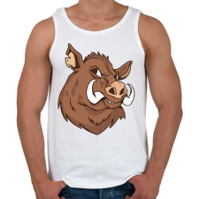 PRINTFASHION Vaddisznó - Férfi atléta - Fehér atléta, trikó