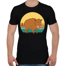 PRINTFASHION Vaddisznó - Férfi póló - Fekete