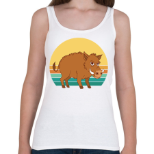 PRINTFASHION Vaddisznó - Női atléta - Fehér női trikó