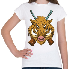 PRINTFASHION Vaddisznó - Női póló - Fehér