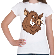 PRINTFASHION Vaddisznó - Női póló - Fehér