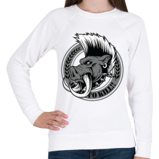 PRINTFASHION Vaddisznó - Női pulóver - Fehér