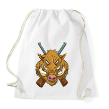 PRINTFASHION Vaddisznó - Sportzsák, Tornazsák - Fehér tornazsák