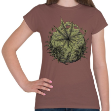 PRINTFASHION Vadkender - Női póló - Mogyoróbarna női póló