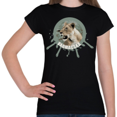 PRINTFASHION VADMACSKA - Női póló - Fekete