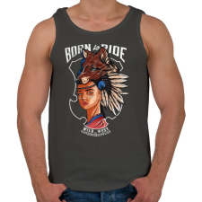 PRINTFASHION Vadnyugat - Férfi atléta - Sötétszürke atléta, trikó