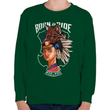 PRINTFASHION Vadnyugat - Gyerek pulóver - Sötétzöld gyerek pulóver, kardigán