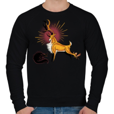 PRINTFASHION Vadon - Férfi pulóver - Fekete férfi pulóver, kardigán