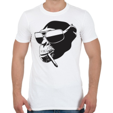 PRINTFASHION Vagány majom - Férfi póló - Fehér férfi póló
