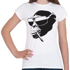 PRINTFASHION Vagány majom - Női póló - Fehér női póló