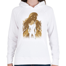 PRINTFASHION Vaják - Női kapucnis pulóver - Fehér női pulóver, kardigán