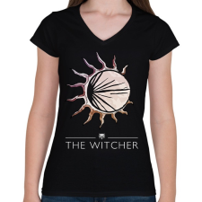 PRINTFASHION Vaják - Női V-nyakú póló - Fekete női póló