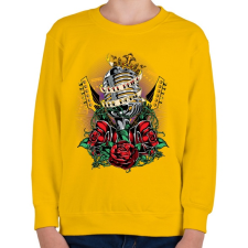 PRINTFASHION Valami zaj - Gyerek pulóver - Sárga gyerek pulóver, kardigán
