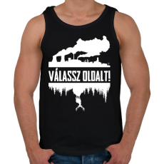 PRINTFASHION Válassz!  - Férfi atléta - Fekete