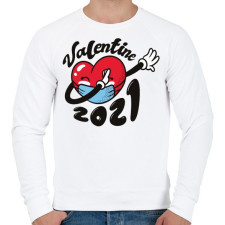 PRINTFASHION Valentin nap 2021 - Férfi pulóver - Fehér férfi pulóver, kardigán