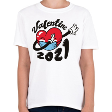 PRINTFASHION Valentin nap 2021 - Gyerek póló - Fehér gyerek póló