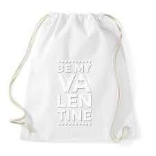 PRINTFASHION Valentin nap - Be my Valentine - Sportzsák, Tornazsák - Fehér tornazsák