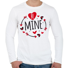 PRINTFASHION Valentin nap - Férfi hosszú ujjú póló - Fehér