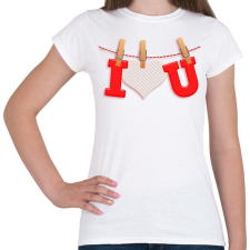 PRINTFASHION Valentin nap - Női póló - Fehér női póló