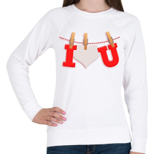 PRINTFASHION Valentin nap - Női pulóver - Fehér női pulóver, kardigán