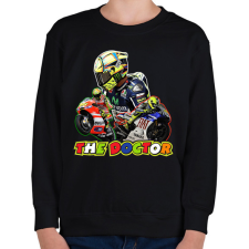 PRINTFASHION Valentino Rossi - The Doctor - Gyerek pulóver - Fekete gyerek pulóver, kardigán