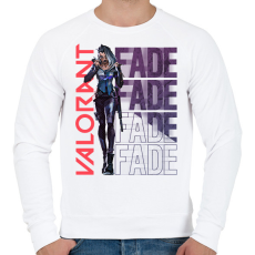 PRINTFASHION Valorant Fade - Férfi pulóver - Fehér