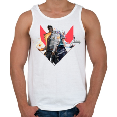 PRINTFASHION Valorant - Férfi atléta - Fehér