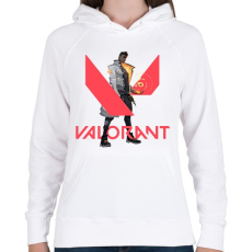 PRINTFASHION Valorant Phoenix - Női kapucnis pulóver - Fehér