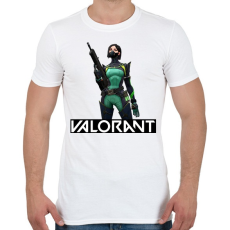 PRINTFASHION Valorant Viper - Férfi póló - Fehér